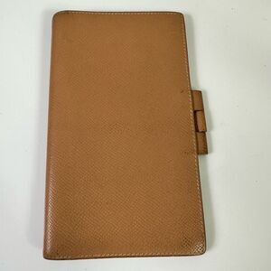 Hermes Tan Leather Notebook Agenda Cover Holder